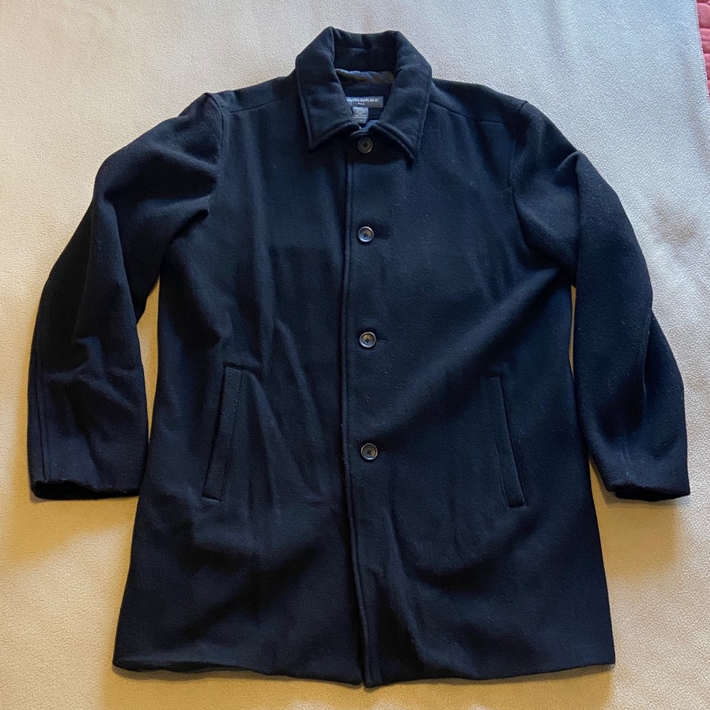 Banana Republic Wool Overcoat. Men's Medium.